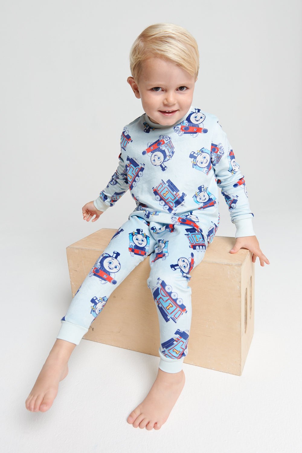 Thomas The Tank Engine Boys Divine Fleece Pyjama Twosie - Brand Threads