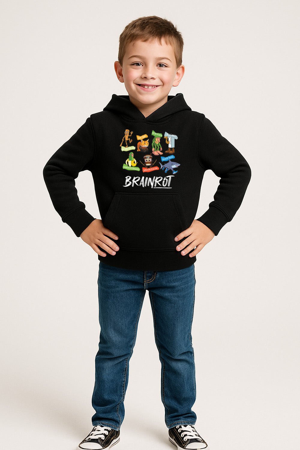Unisex Kids Brainrot Hoodie - Brand Threads