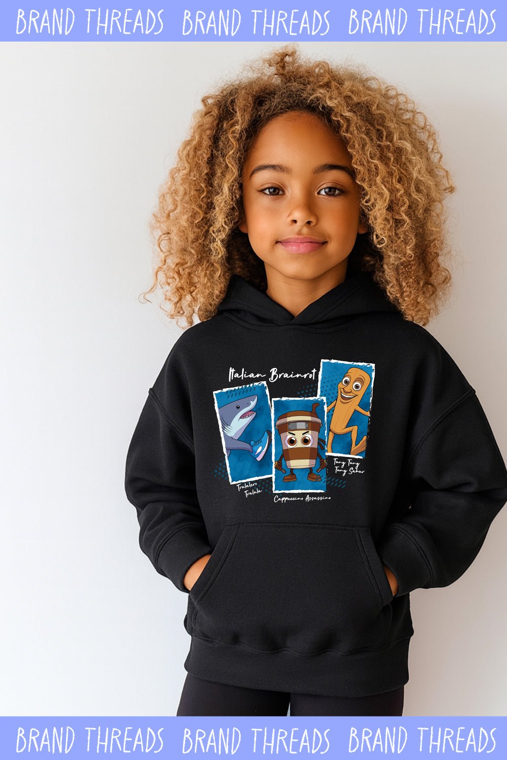 Unisex Kids Italian Brainrot Hoodie - Brand Threads