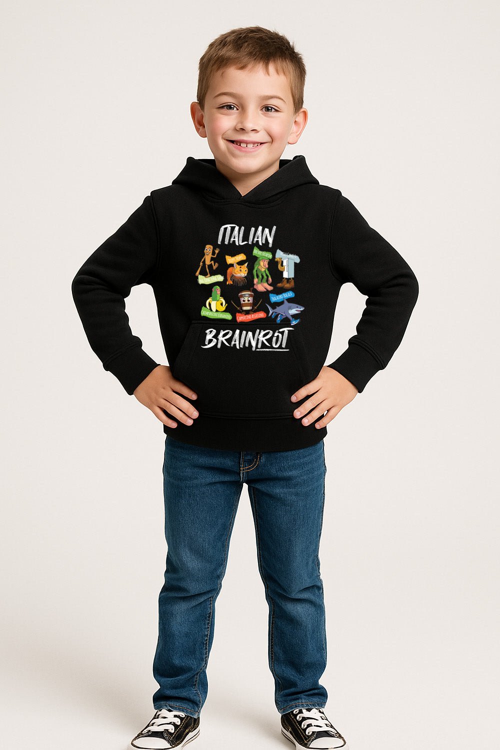 Unisex Kids Italian Brainrot Hoodie - Brand Threads
