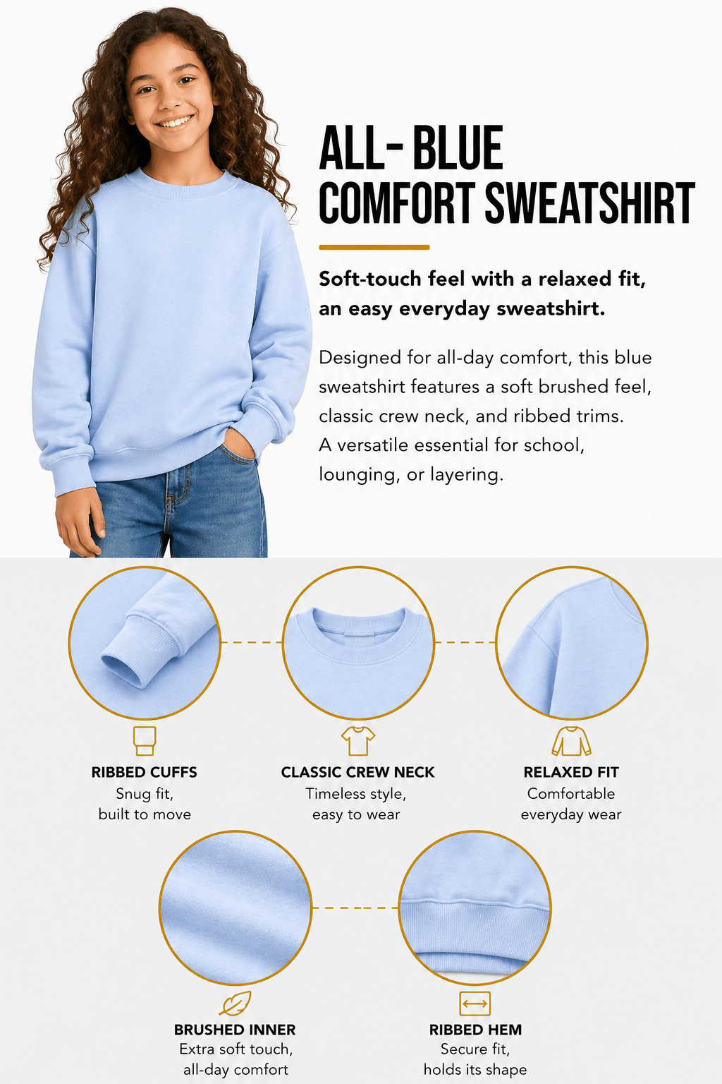 Unisex Kids Sweatshirt - Brand Threads