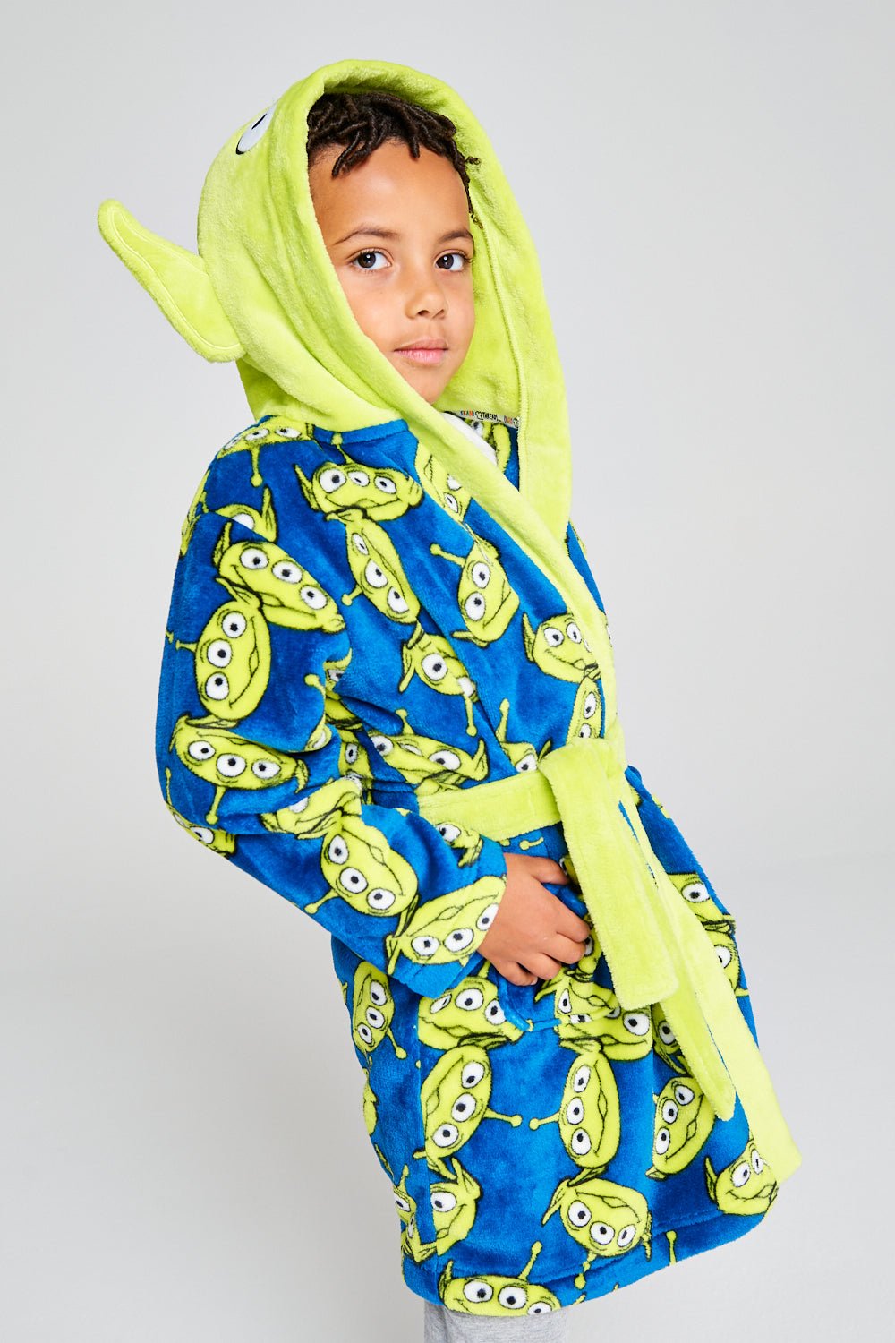 Unisex Kids Toy Story Aliens Dressing Gown - Brand Threads