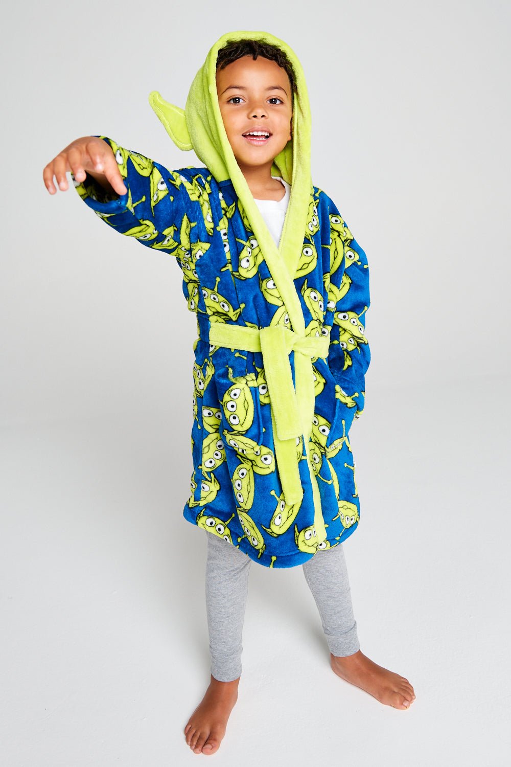 Unisex Kids Toy Story Aliens Dressing Gown - Brand Threads