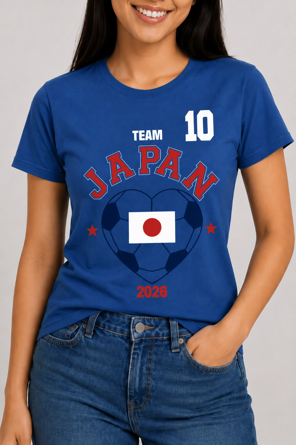 Women's Japan Football T-Shirt - Brand Threads