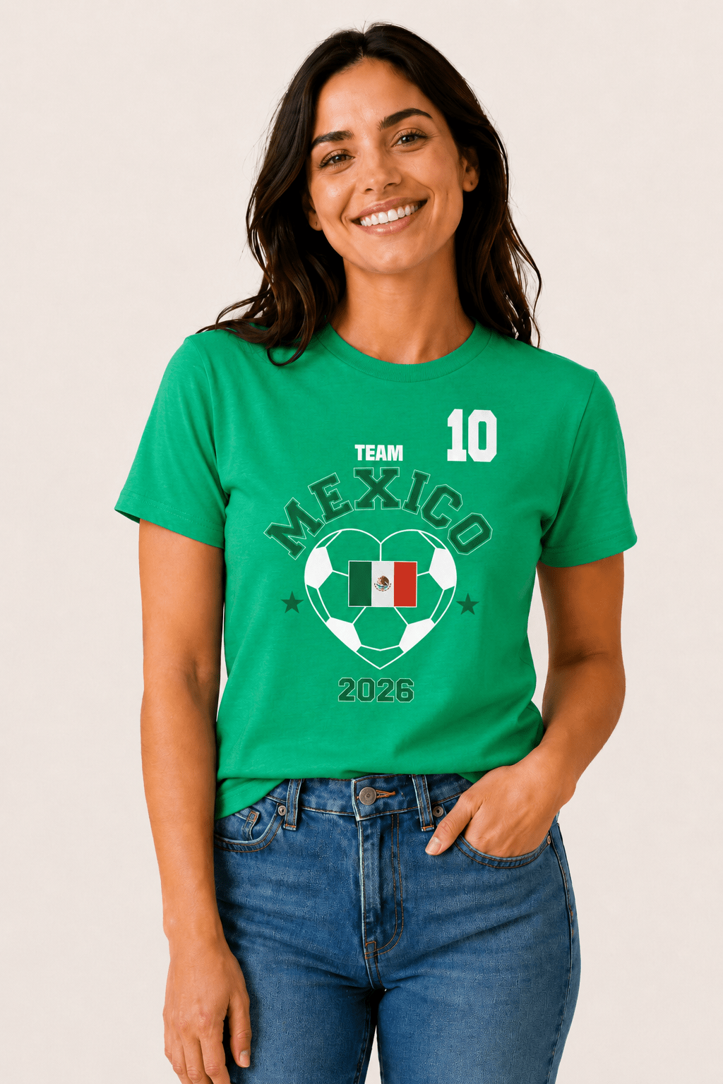 Women's Mexico Football T-Shirt - Brand Threads