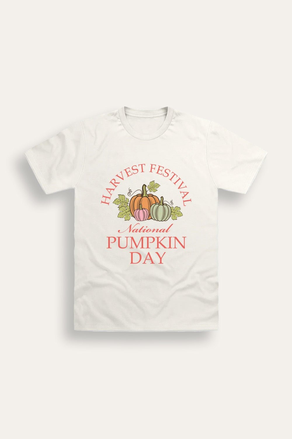 Women's Natural T-Shirt Harvest Festival National Pumpkin Day - Brand Threads