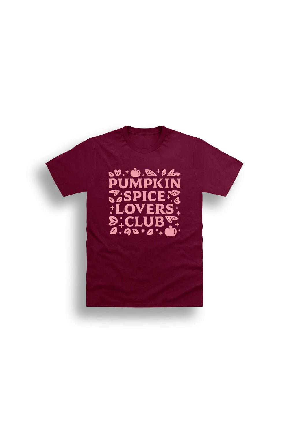 Women's Pumpkin Spice Lovers Club Maroon T-Shirt - Brand Threads