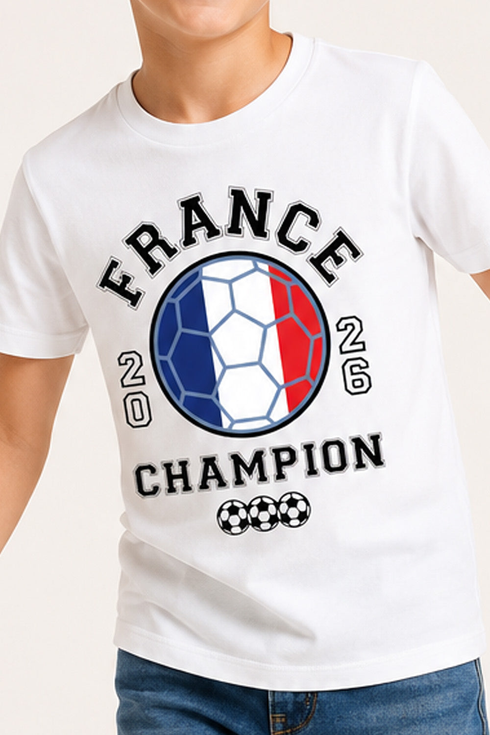 Kids France Football T-Shirt
