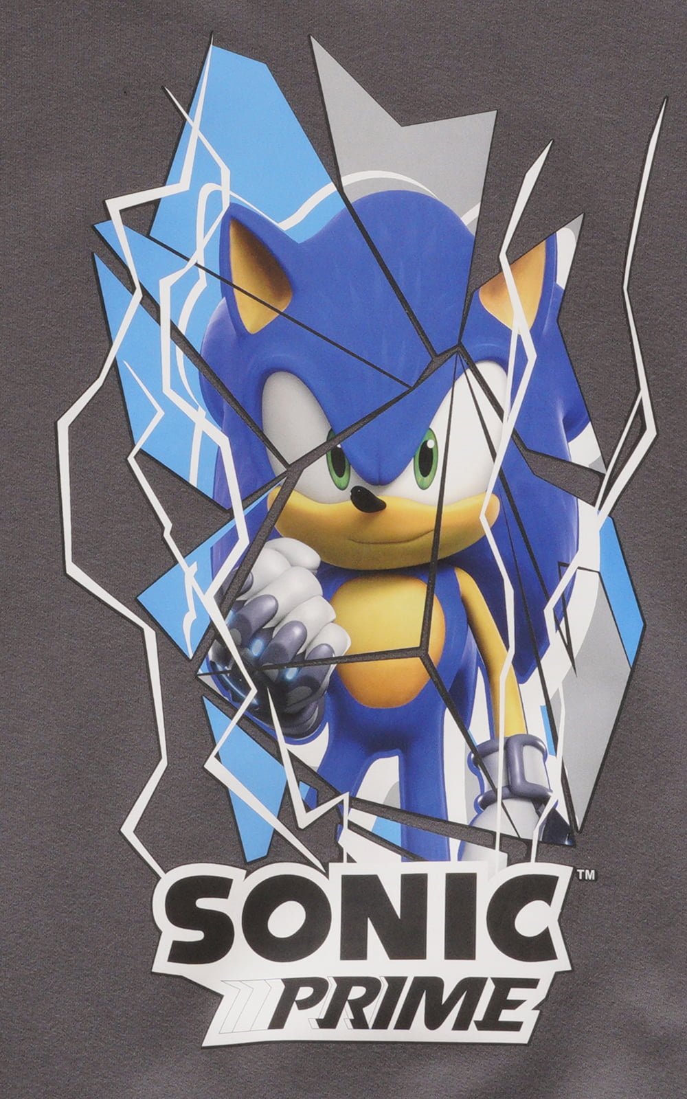 Sonic Prime Boys Grey Hoodie Sonic Prime Print - Brand Threads