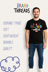 Mens Marvel Black Christmas T-Shirt