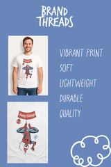 Mens Spiderman White Christmas T-Shirt