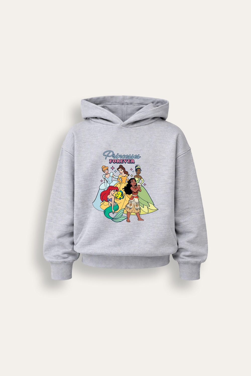 Disney Princess Girls Grey Hoodie