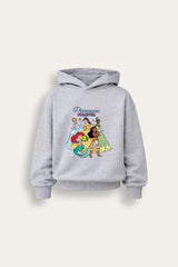 Disney Princess Girls Grey Hoodie