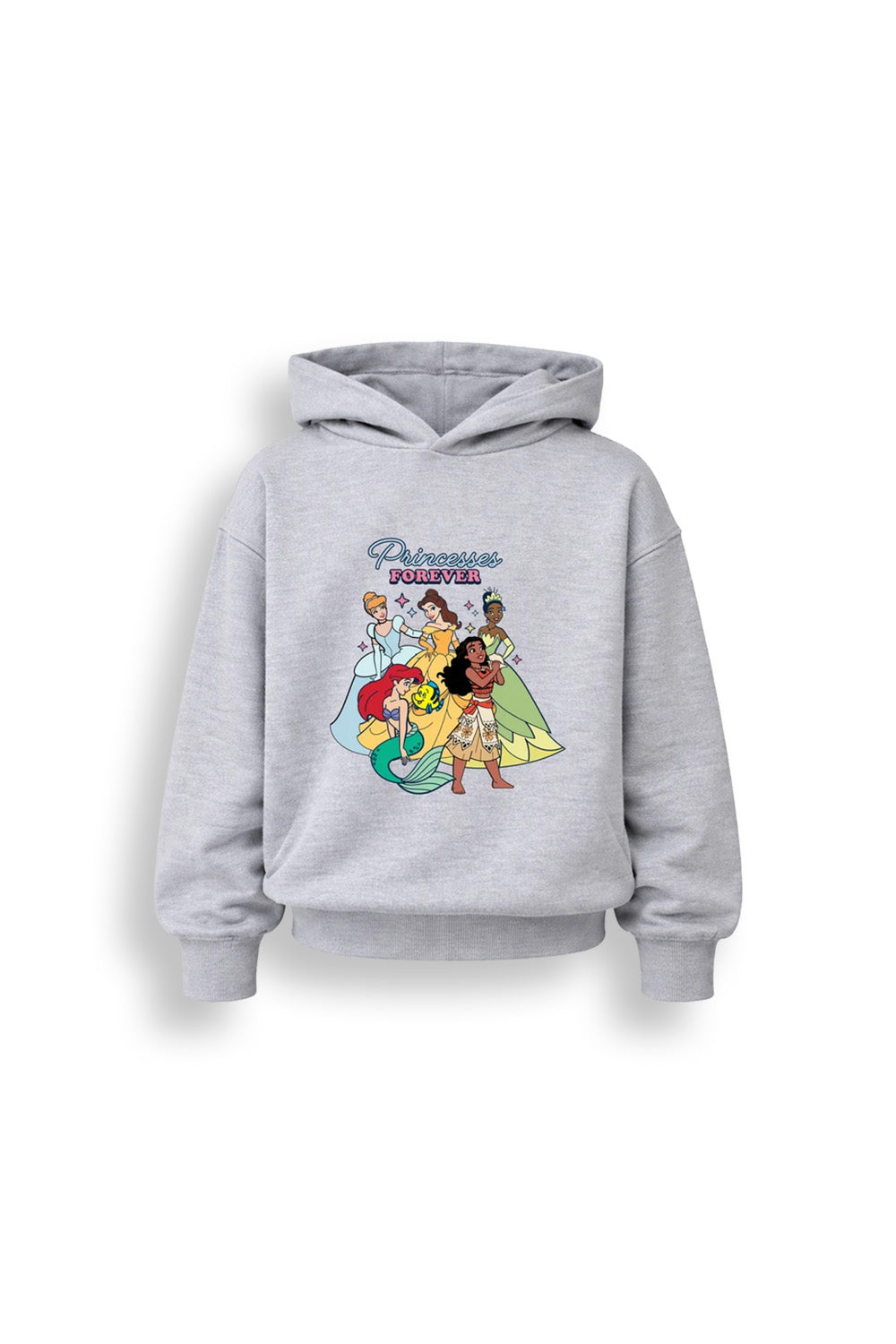 Disney Princess Girls Grey Hoodie