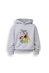 Disney Princess Girls Grey Hoodie