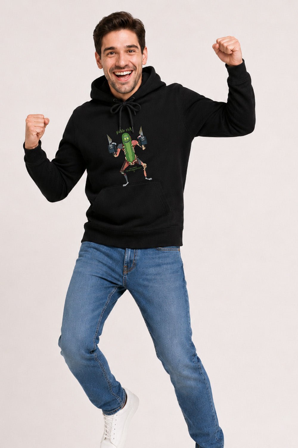 Mens Rick and Morty Pickle Rick Hoodie