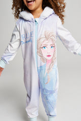 Girls Frozen Fleece Onesie
