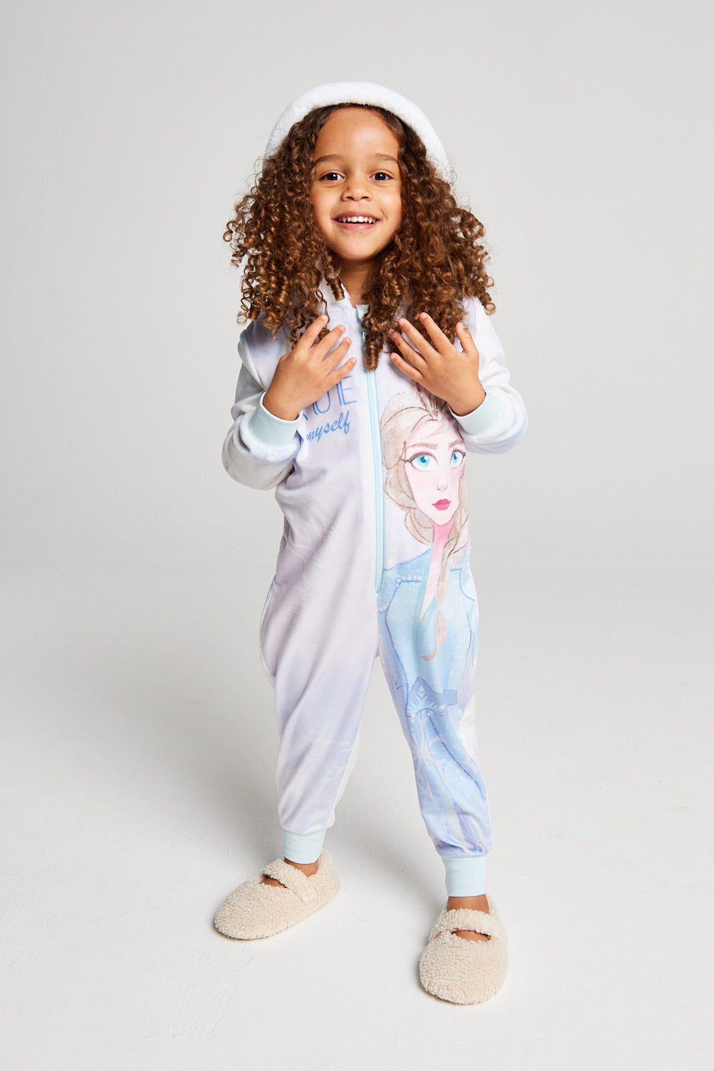 Girls Frozen Fleece Onesie