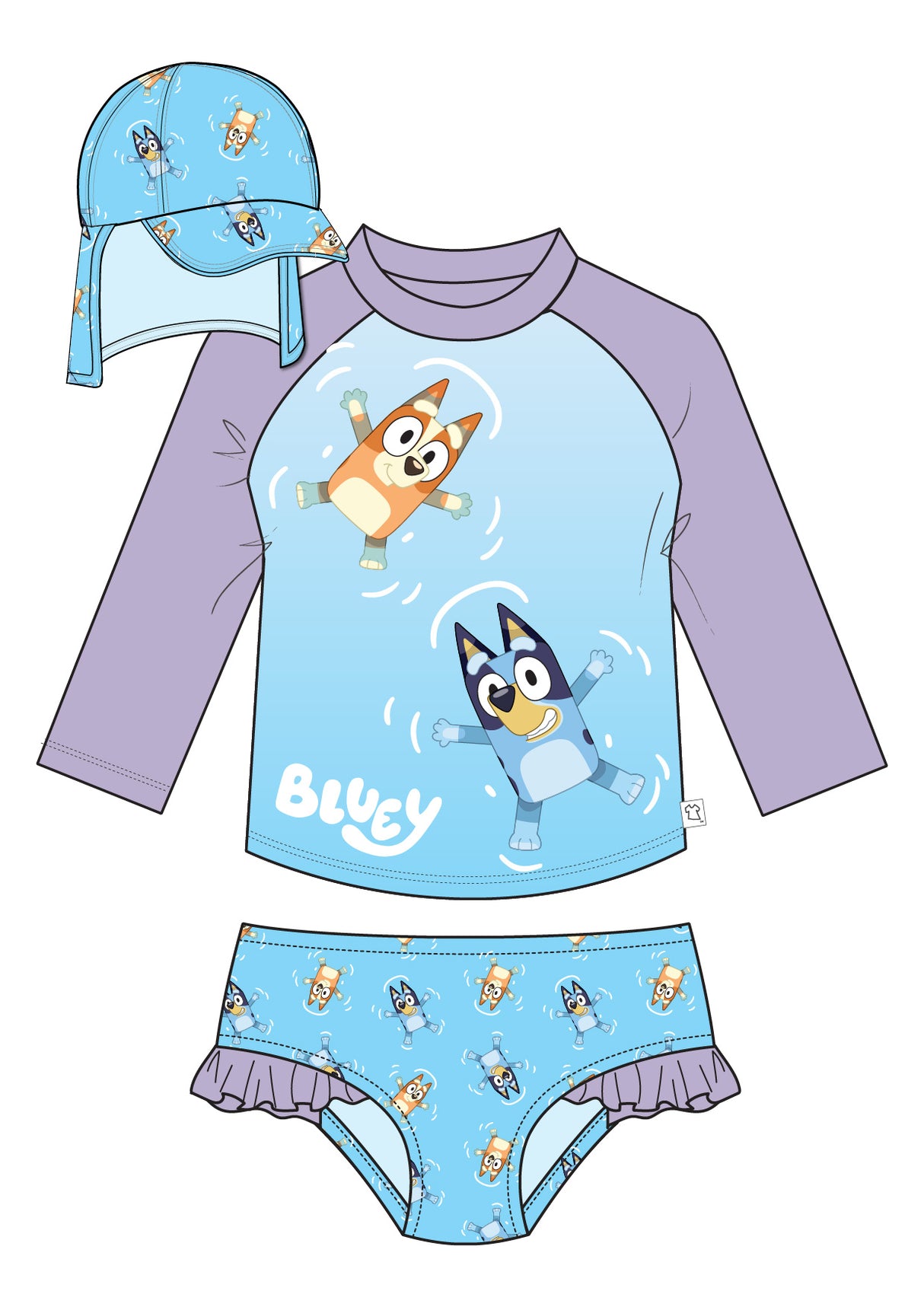 Bluey Girls Swim Set