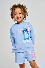 Disney Lilo And Stitch Girls Sweatshirt And Shorts Set