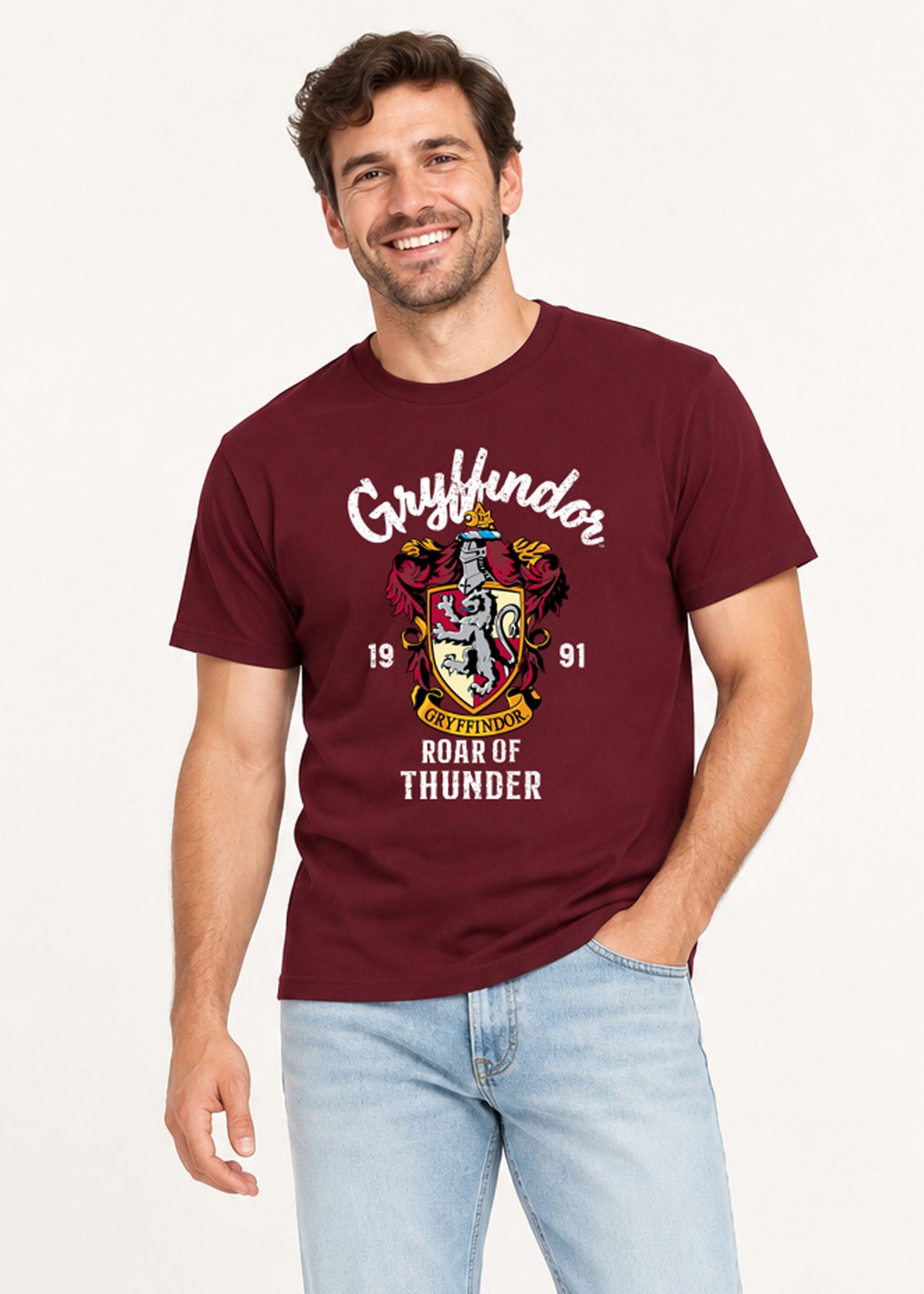 Harry Potter Gryffindor Unisex Adults Red T-Shirt