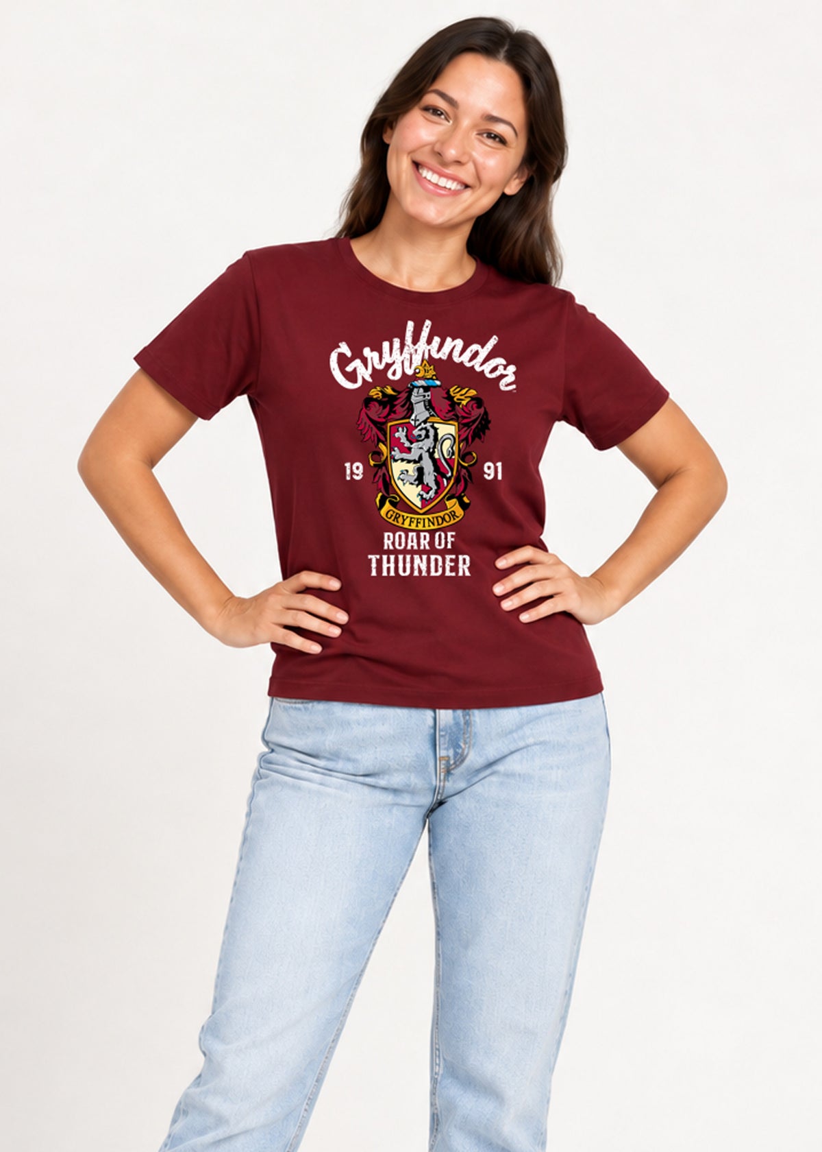 Harry Potter Gryffindor Unisex Adults Red T-Shirt