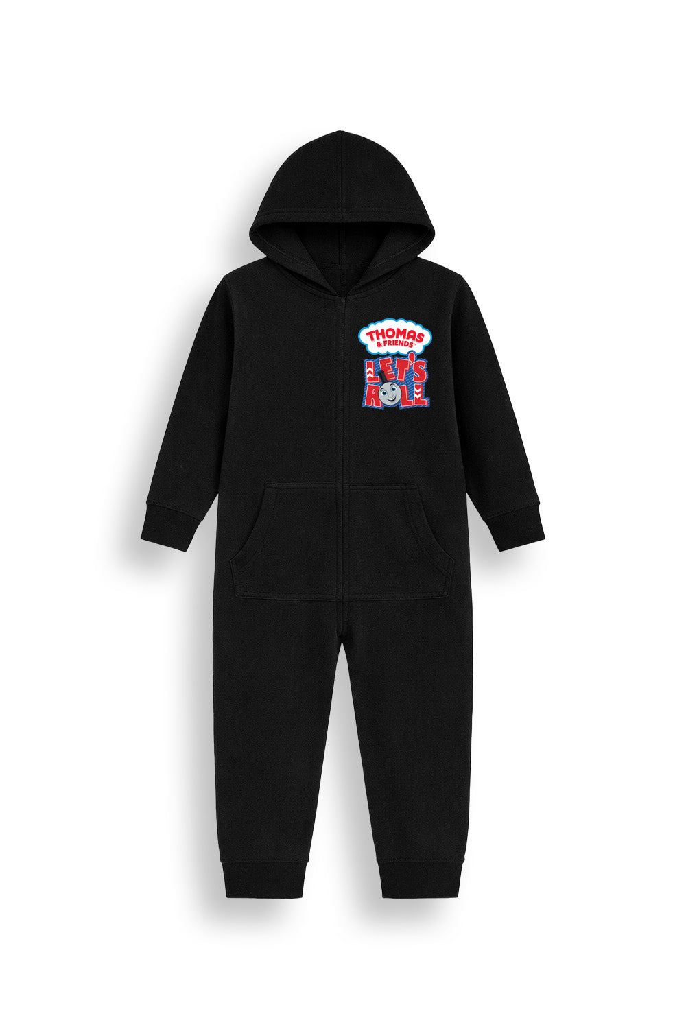 Thomas & Friends Boys Black Hooded Onesie