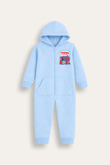 Thomas & Friends Boys Light Blue Hooded Onesie