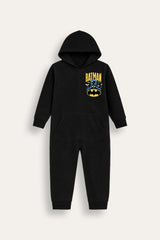 Batman Boys Black Hooded Onesie