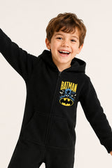 Batman Boys Black Hooded Onesie