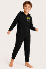 Batman Boys Black Hooded Onesie