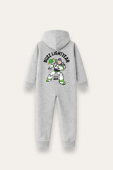 Disney Toy Story Buzz Lightyear Boys Black Hooded Onesie