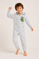 Disney Toy Story Buzz Lightyear Boys Black Hooded Onesie