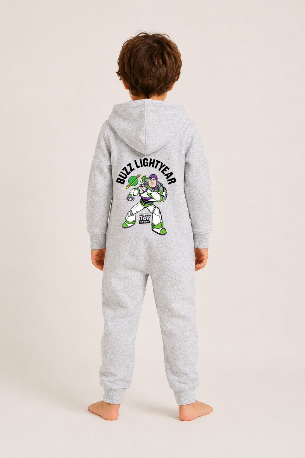 Disney Toy Story Buzz Lightyear Boys Black Hooded Onesie
