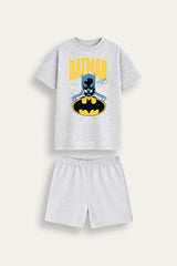 Batman Boys Grey Short Pyjama Set