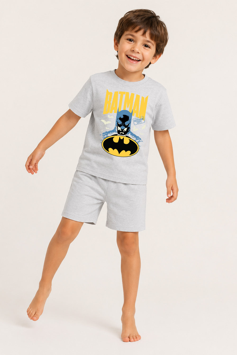 Batman Boys Grey Short Pyjama Set