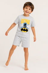 Batman Boys Grey Short Pyjama Set