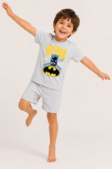 Batman Boys Grey Short Pyjama Set