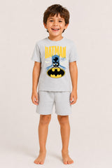 Batman Boys Grey Short Pyjama Set