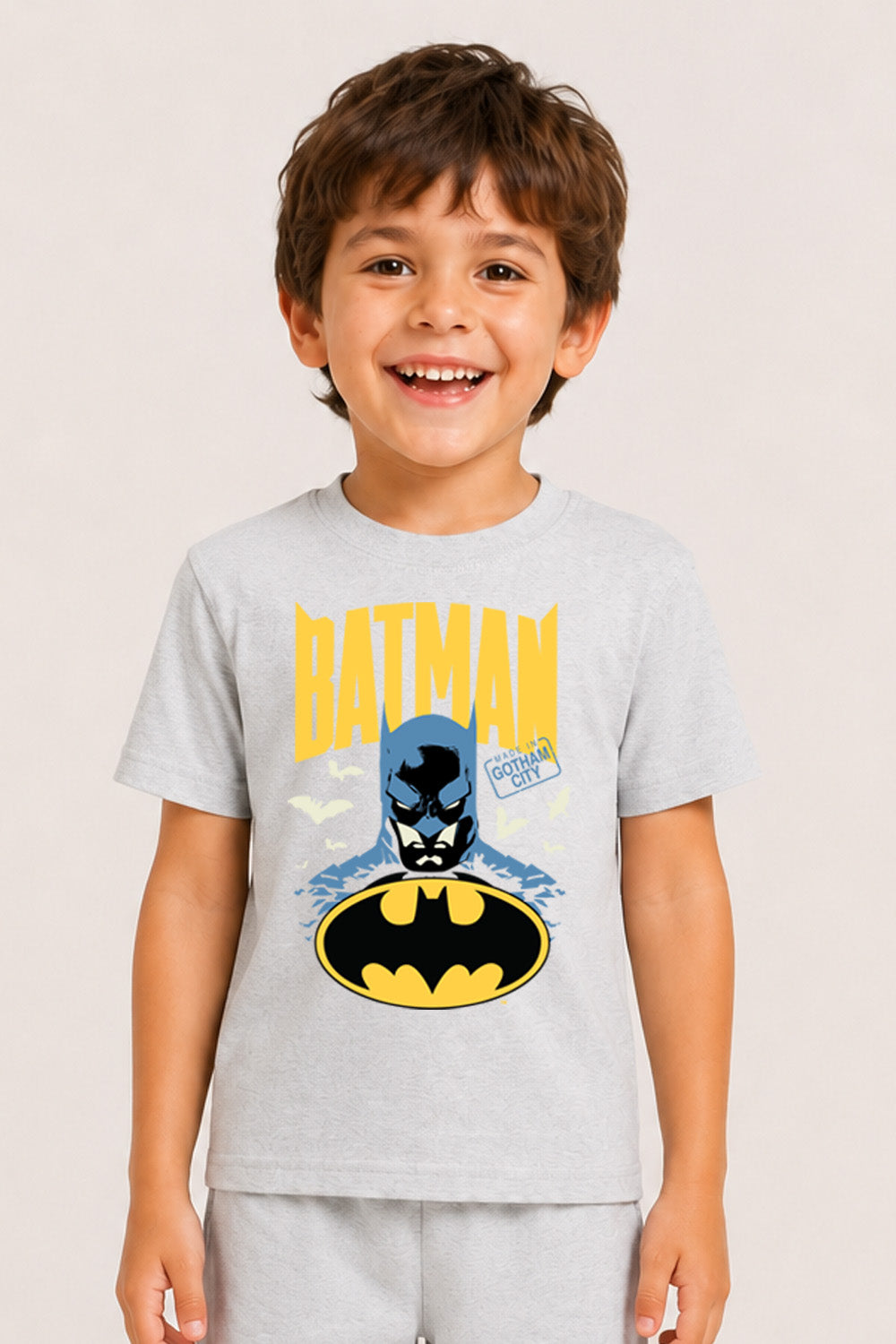 Batman Boys Grey Short Pyjama Set