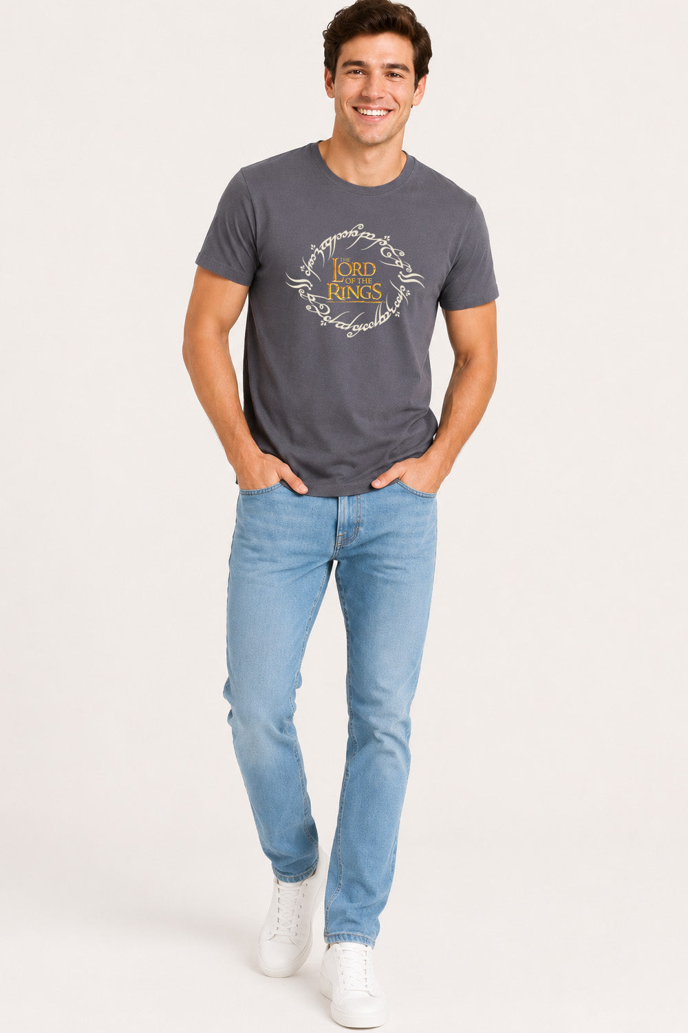 Lord of the Rings Mens Grey T-Shirt