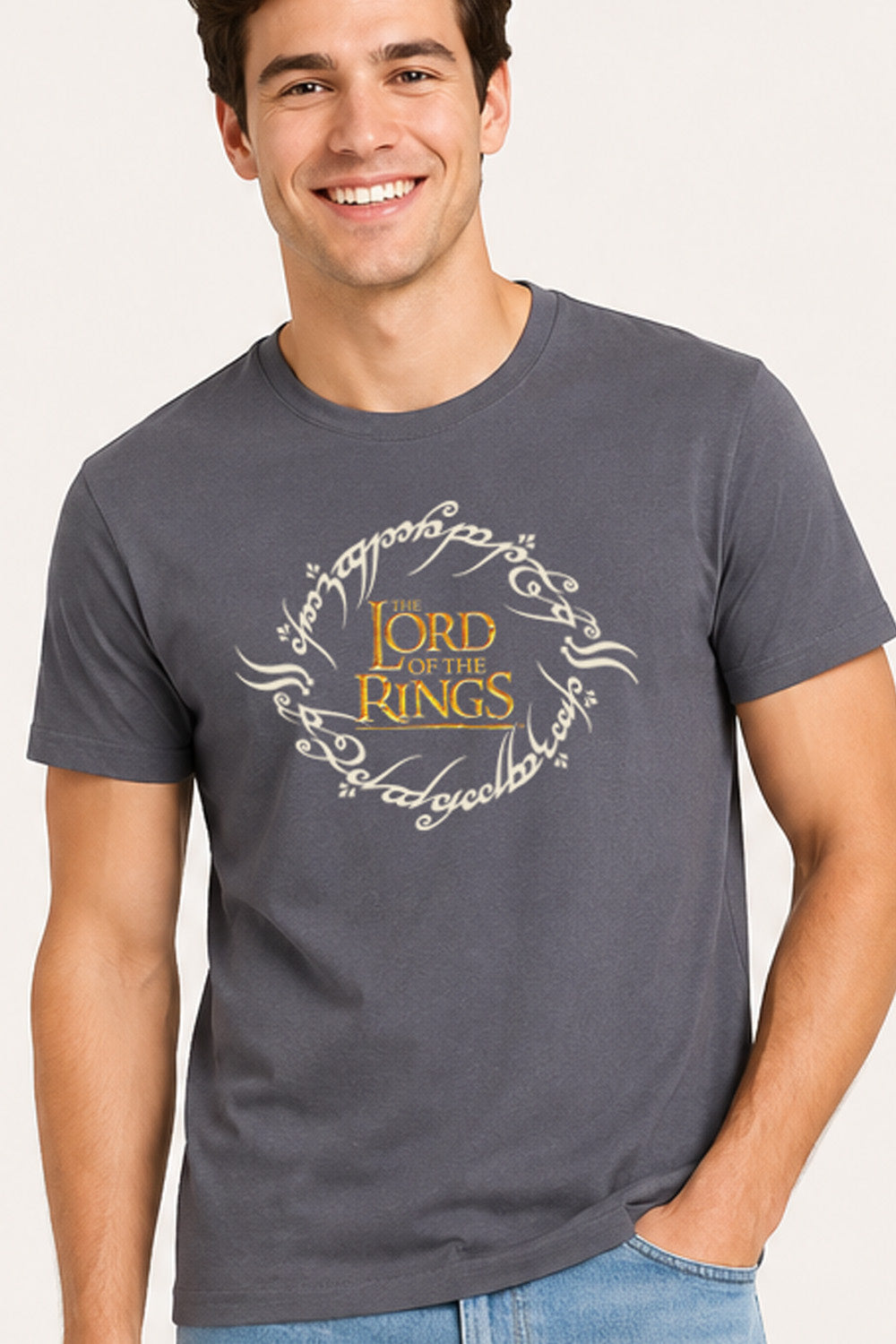 Lord of the Rings Mens Grey T-Shirt