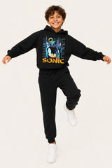 Sonic the Hedgehog Boys Black Hoodie and Joggers Set