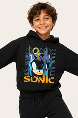 Sonic the Hedgehog Boys Black Hoodie and Joggers Set