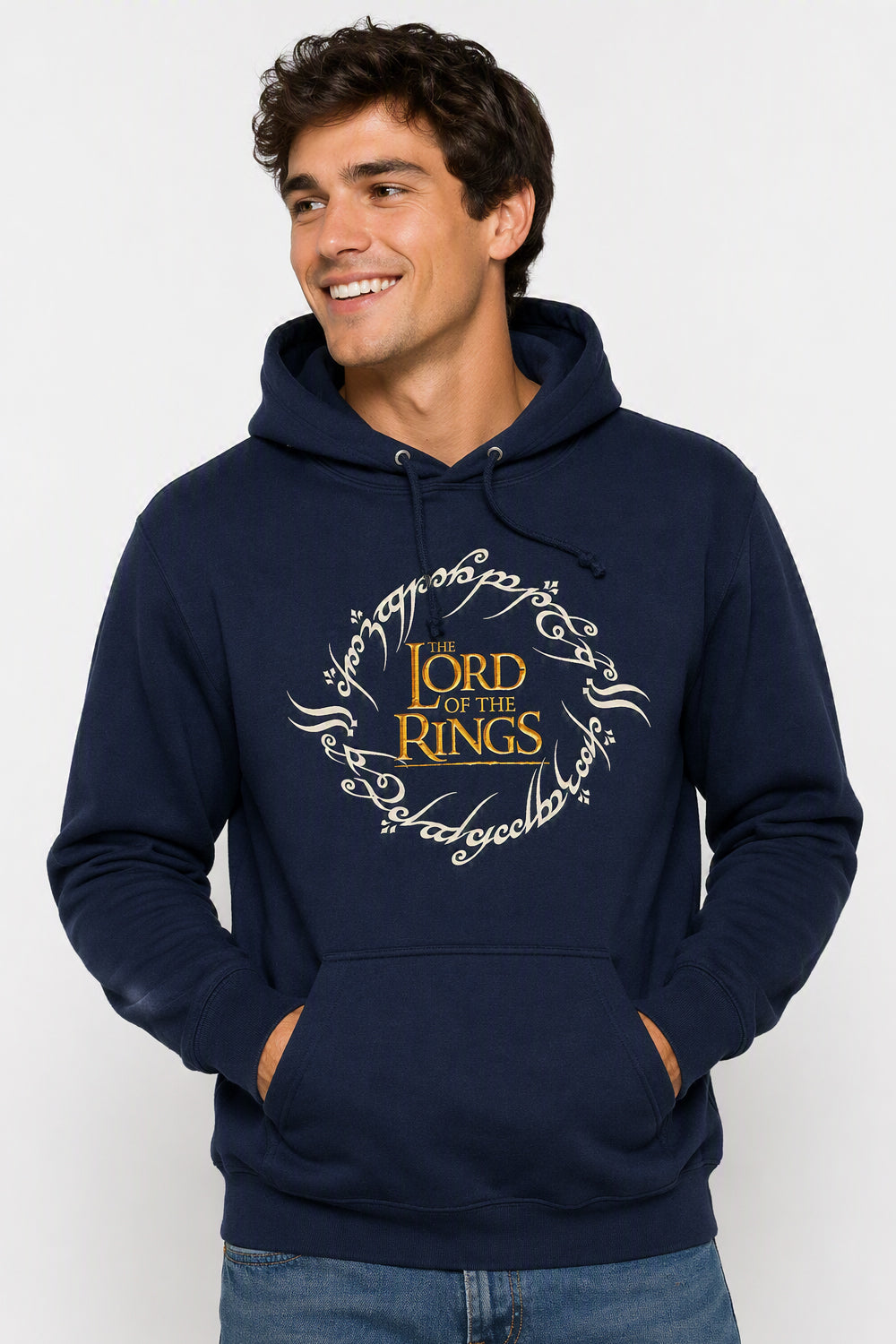 Lord of the Rings Mens Navy Hoodie