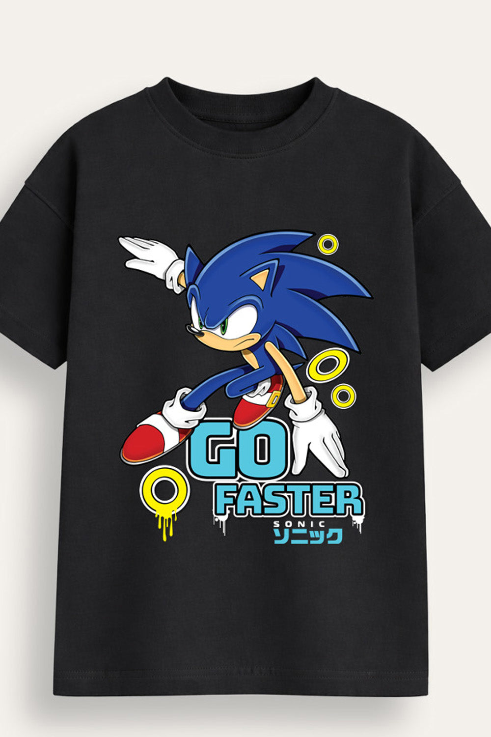 Boys Sonic the Hedgehog Go Faster T-Shirt