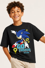 Boys Sonic the Hedgehog Go Faster T-Shirt