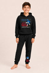 Sonic the Hedgehog Boys Black Hoodie and Jogger Set
