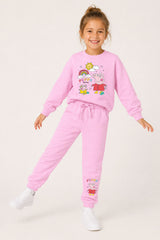 Peppa Pig Girls Pink Sweatshirt and Joggers Set