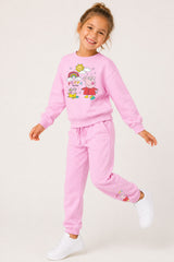 Peppa Pig Girls Pink Sweatshirt and Joggers Set